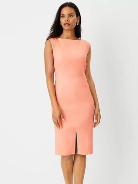 Ann Taylor Linen Blend Dress Size 4 NWT